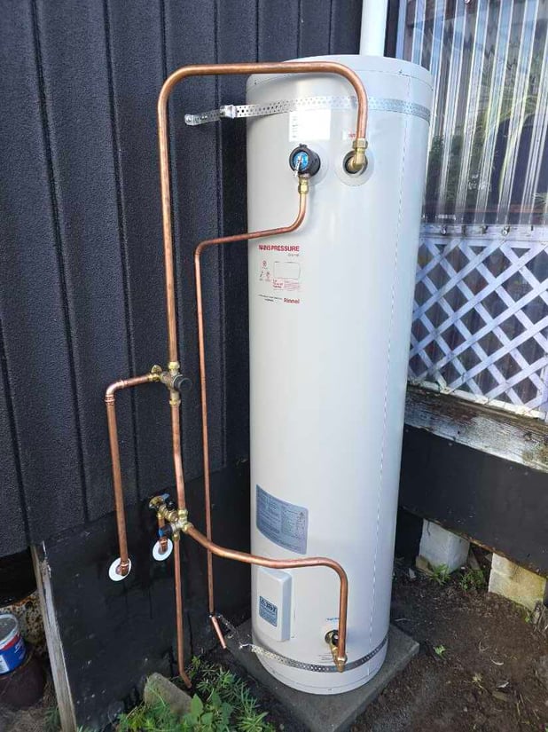 A hot water cylinder installed by Magenta Plumbing and Gas in Pokeno 