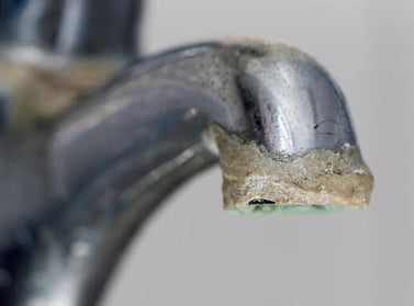 Hard Water Affected Tap